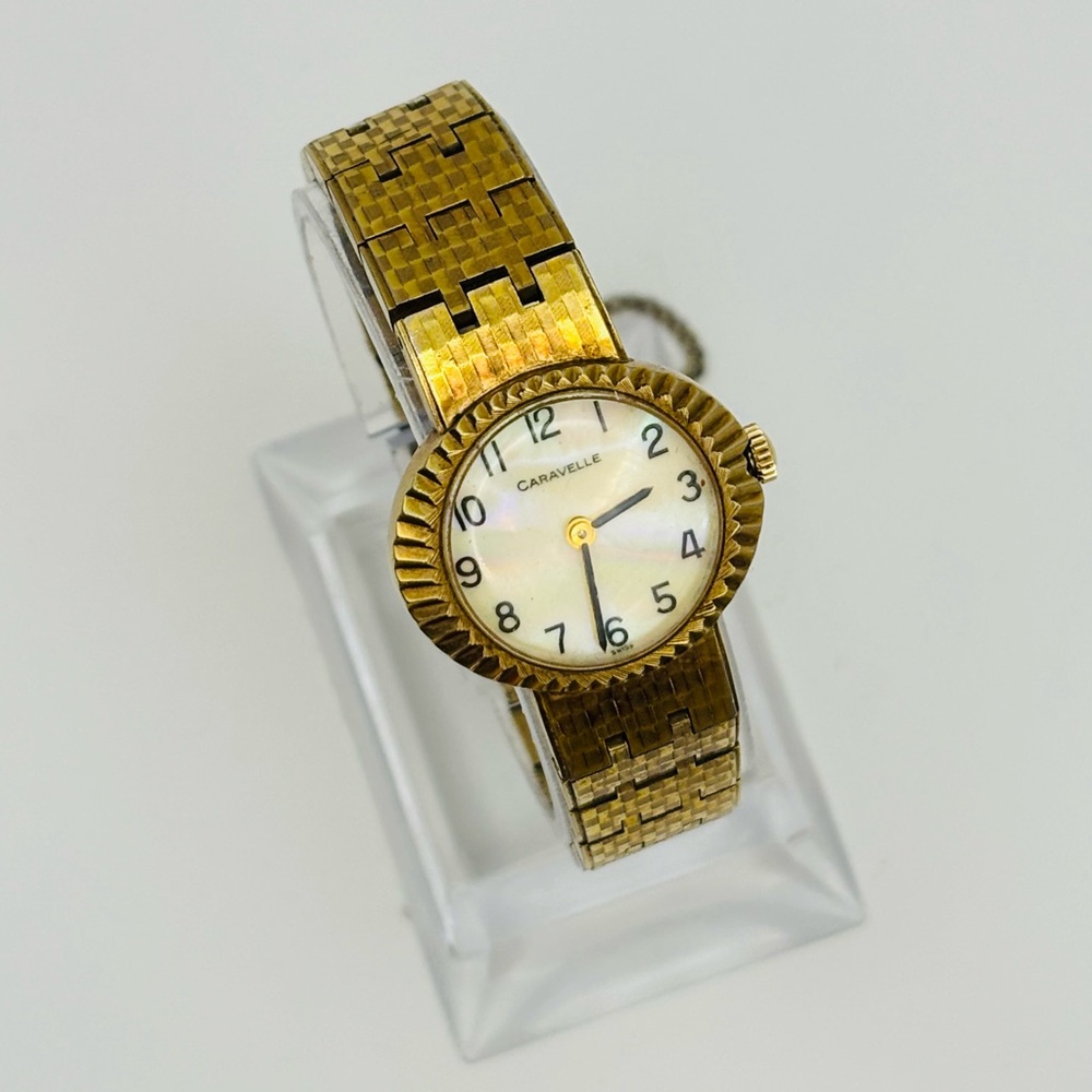 Vintage Caravelle Watch – Classic Gold-tone with Mother of Pearl Dial - Picture 8 of 16